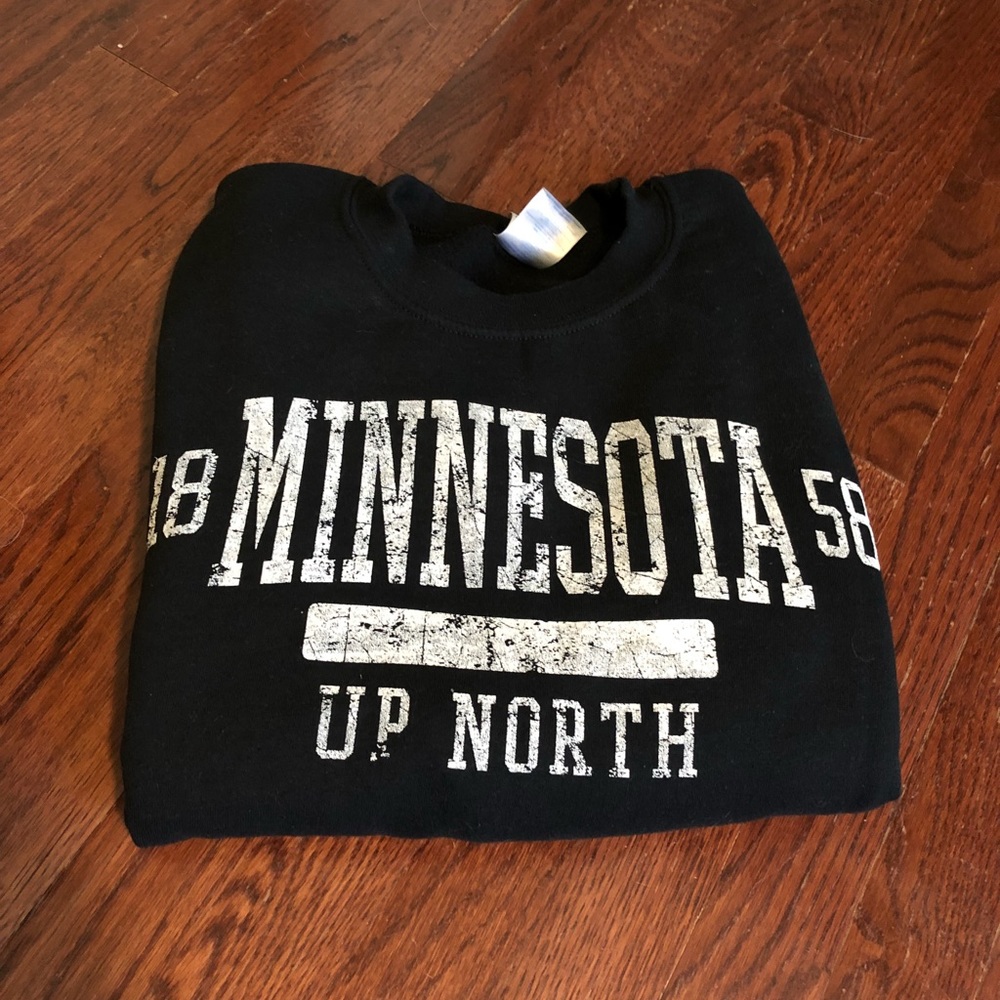 Minnesota Black Crew Sweatshirt